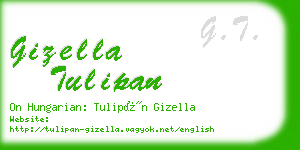 gizella tulipan business card